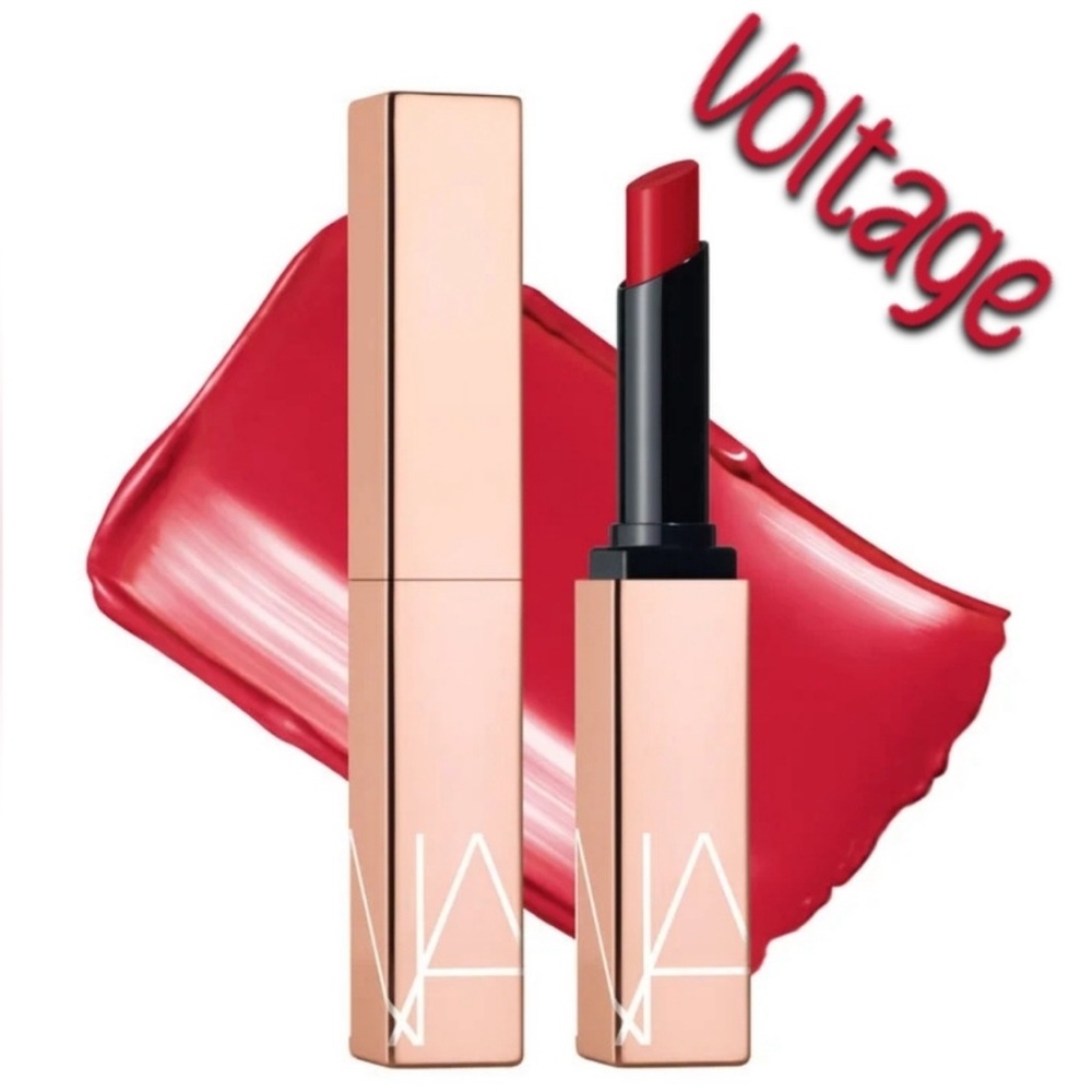 NIB NWT - NARS afterglow sensual shine lipstick Voltage Red 222
